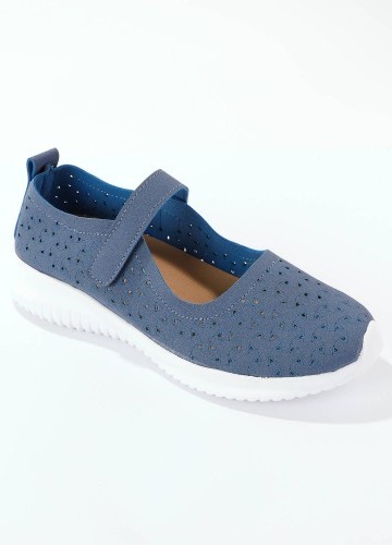 Pružné ažurové polobotky