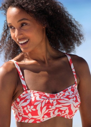 Plavková bandeau podprsenka Linao s kosticami