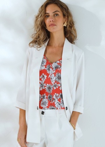 Splývavý blejzr s 3/4 rukávy