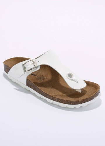 Žabky s kovovou sponou