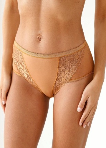 Sada 3 kalhotek maxi z pružné bavlny s krajkou