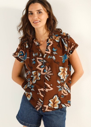 Košilová halenka s XXL potiskem