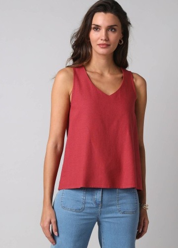 Top se širokými ramínky