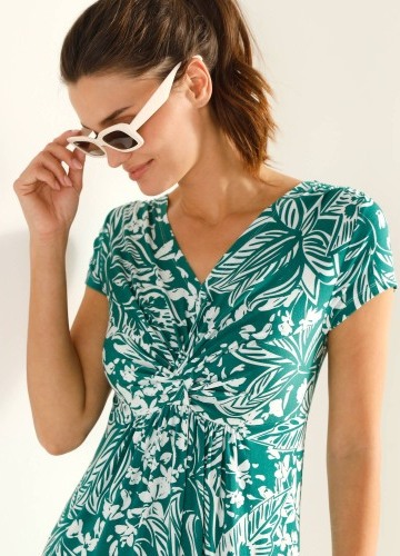 Šaty s potiskem a zavázáním