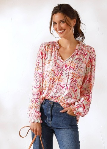 Halenka se žabičkováním a potiskem