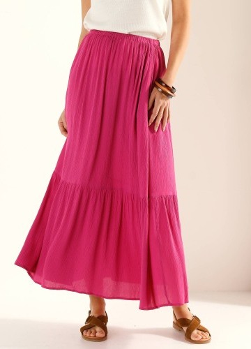 Dlouhá kreponová sukně