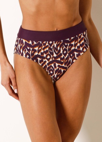 Plavkové maxi nohavičky s potlačou Araminda