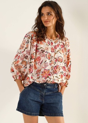 Košilová halenka se 3/4 rukávy