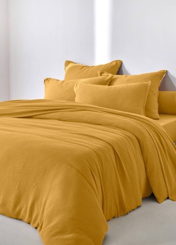 Jednobarevné povlečení, mušelín