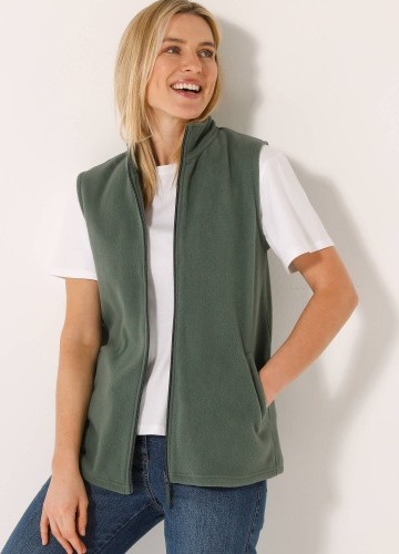 Fleecová vesta na zips