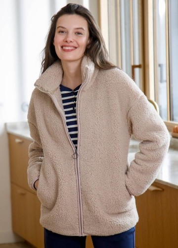 Sherpa mikina na zip