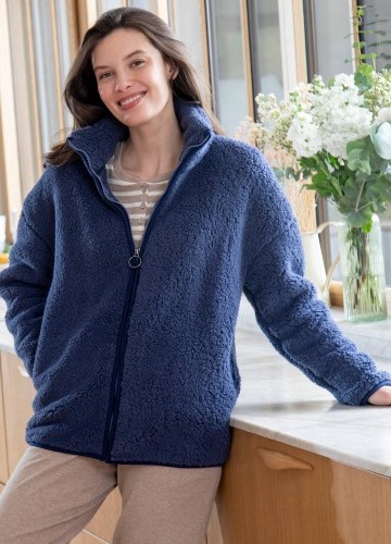 Sherpa mikina na zip