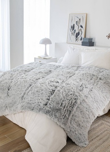 Extra hřejivá přikrývka ze syntetické kožešiny 600 g/m2