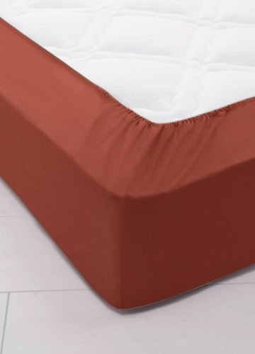 Jednobarevné napínací prostěradlo zn. Colombine® s hloubkou rohů 32 cm, z bavlny