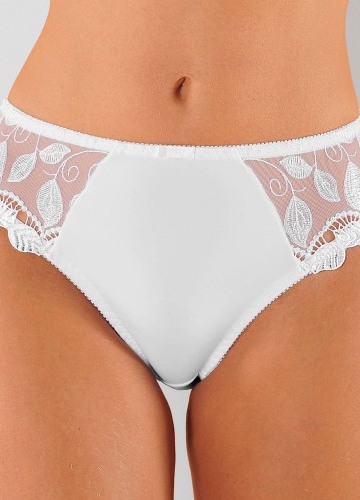 Súprava 2 klasických nohavičiek Rima zn. Confidence Lingerie® z mikrovlákna a vyšívaného tylu