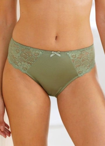 Súprava 2 klasických nohavičiek Avila zn. Confidence Lingerie® zo saténového úpletu s čipkou