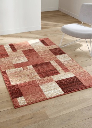 Dekoratívny koberec s patchwork vzorom