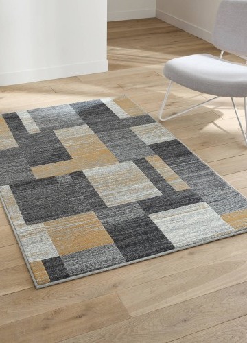 Dekoratívny koberec s patchwork vzorom