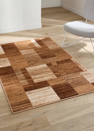 Dekoratívny koberec s patchwork vzorom