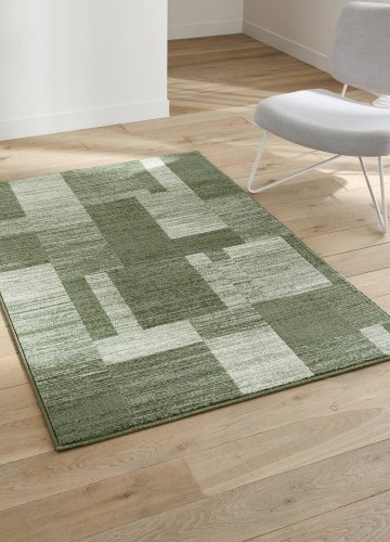 Dekoratívny koberec s patchwork vzorom