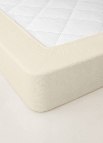 Jednobarevné perkálové napínací prostěradlo, hloubka rohů 40 cm