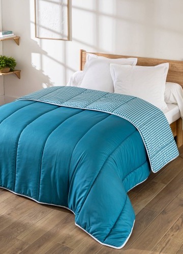 Přikrývka s kostkovaným vichy vzorem, z mikrovlákna 200g/m2
