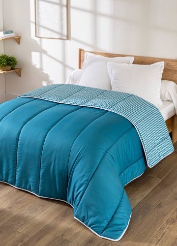 Přikrývka s kostkovaným vichy vzorem, z mikrovlákna 400g/m2