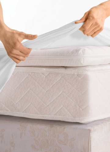 Moltonová napínacia ochrana matraca 40 cm, absorpčná a s ochranou proti roztočom