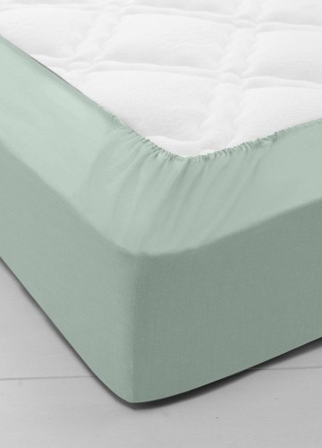 Bbavlnená jednofarebná napínacia plachta s hĺbkou rohov 40 cm