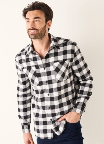 Kockovaná flanelová košeľa