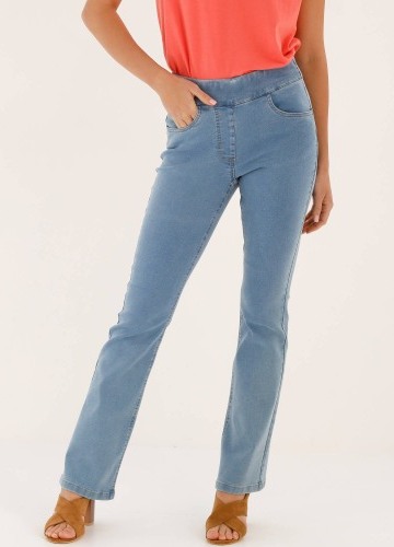 Strečové bootcut džegíny, pro vysokou postavu