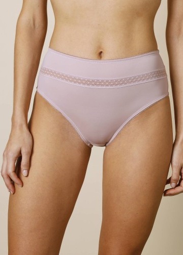 Sada 2 vysokých kalhotek Paia zn. Confidence Lingeriez mikrovlákna a vyšívaného tylu