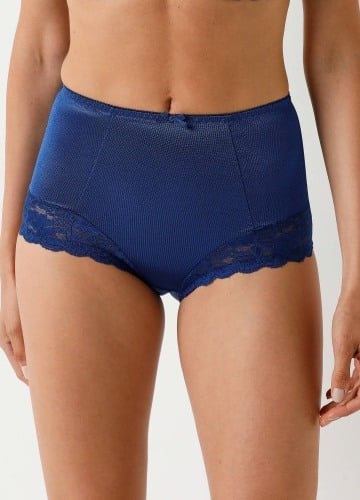 Sada 2 stahujících kalhotek Avila zn. Confidence Lingerie® ze saténového úpletu s krajkou