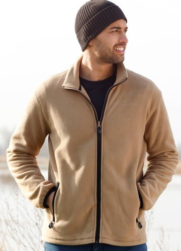 Bunda na zips, z mikrofleece