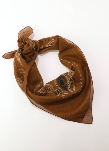 Voálová bandana šatka s potlačou