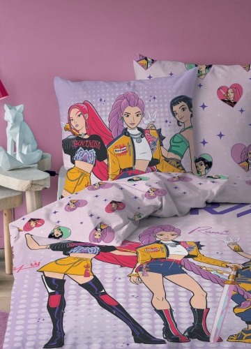 Povlečení K-pop Lovkyně démonů Heart®, bavlna
