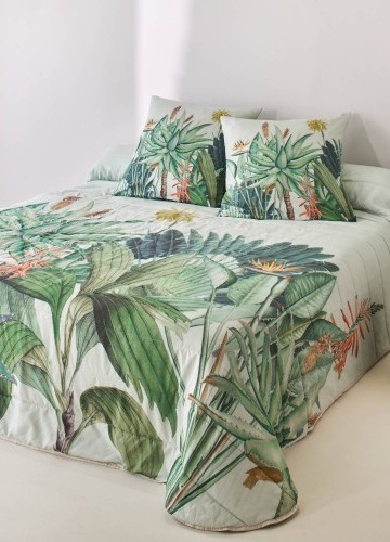 Prešívaná prikrývka na posteľ Tropical