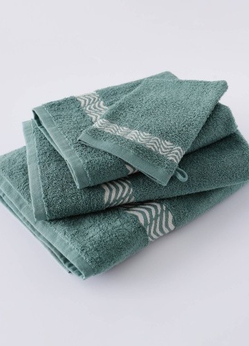 Koupelnový textil s originálním vyšitým lemem 420g/m2