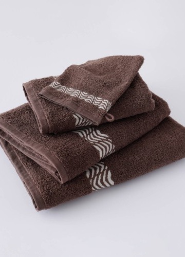 Koupelnový textil s originálním vyšitým lemem 420g/m2