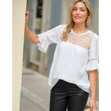 Halenka s macramé a rukávy k loktům