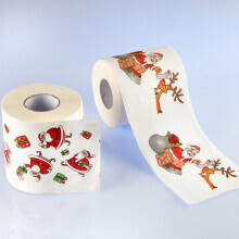 2 rolky vianočného toaletného papiera