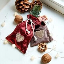 2 darčekové tašky "Srdce"