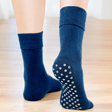 1 pár protiskluzových ponožek, tm. modrá