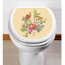 Samolepka na veko WC "Kvety"