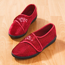 Domáca obuv "Alma", červená