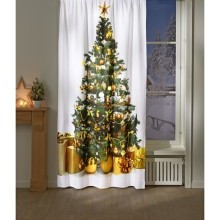 LED záves "Vianočný stromček"