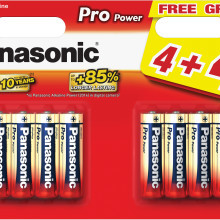 8 baterii PANASONIC AA 1,5 V
