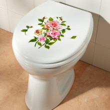 2dílná nálepka na WC "Růže"