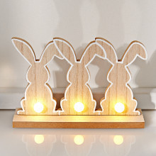 LED dekorácia "Zajačiky"