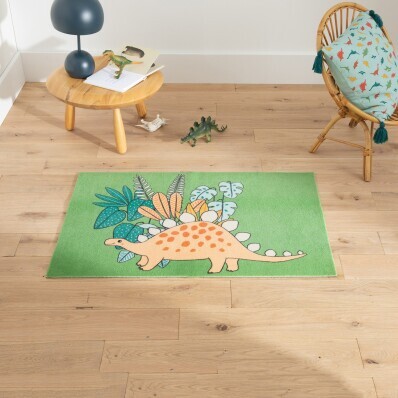 Protišmykový koberec v tvare dinosaura